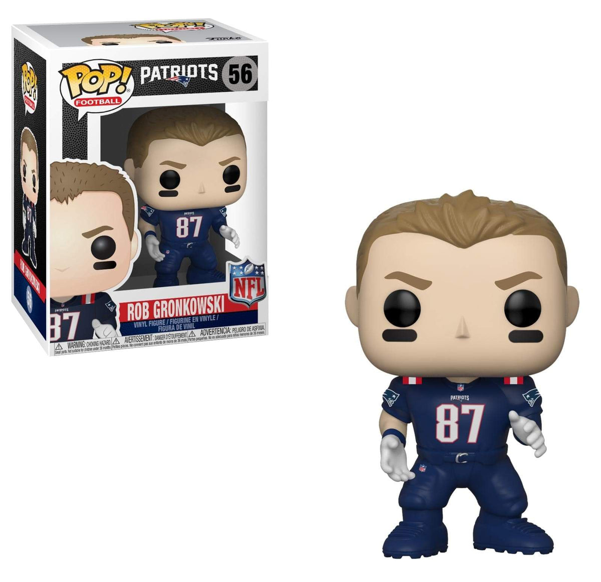 Julian Edelman, Tom Brady & Rob Gronkowski (New England Patriots, NFL) 3-pk  - [Condition: 6.5/10]