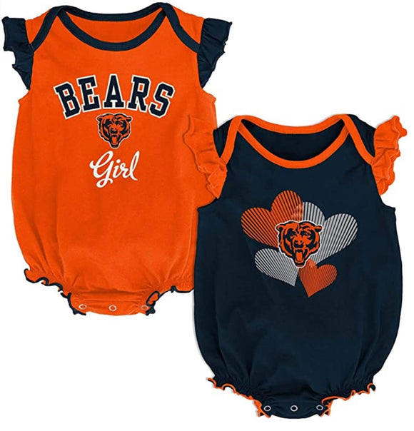 Chicago Bears Infant Celebration 2 Piece Creeper Set 18-24M