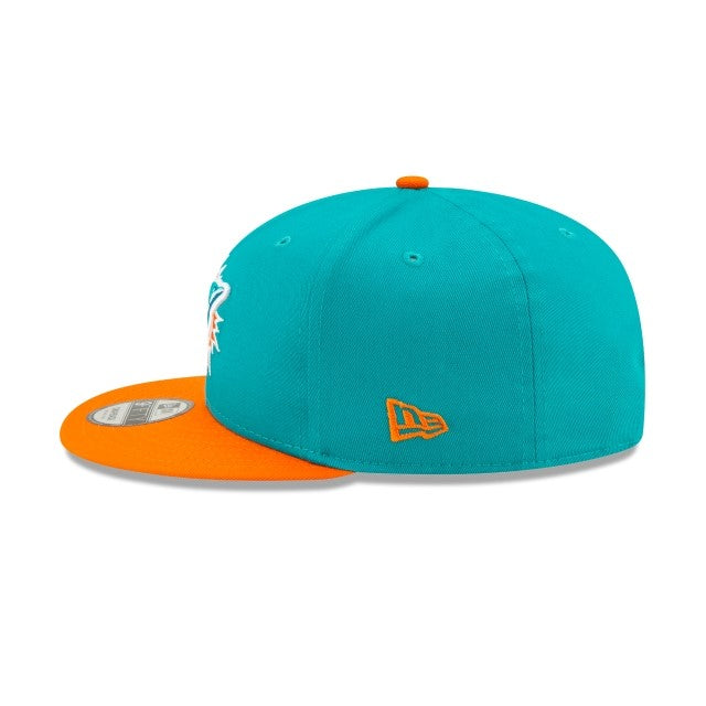 Miami Dolphins AFC White Teal 9Fifty New Era Fits Snapback Hat